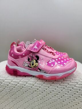Disney Pink Minnie Mouse Light-Up Kids Sneakers